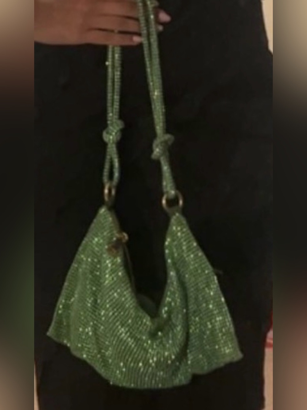 Chainmail Green Shoulder Bag